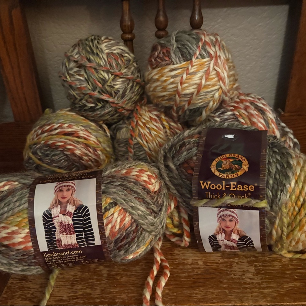 Lion Brand YarnWool-Ease Thick and Quick Coney Island  Color #612   7 Skeins